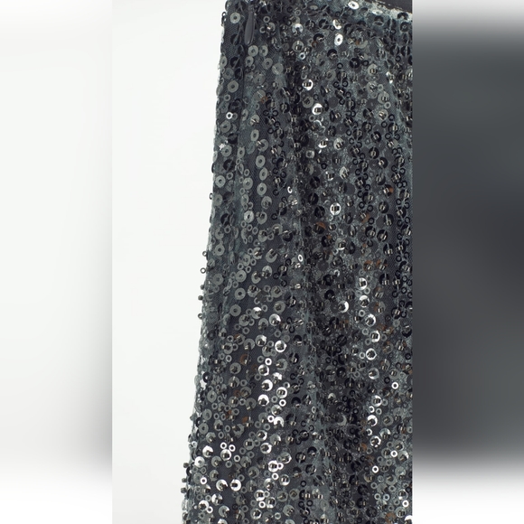 ZARA LONG SEQUIN SKIRT - Picture 5 of 6